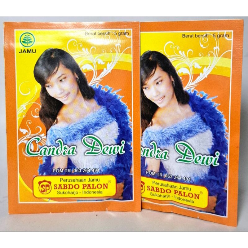 

JAMU CANDRA DEWI CAP SABDO PALON KEMASAN PACK ISI 10 SACHET