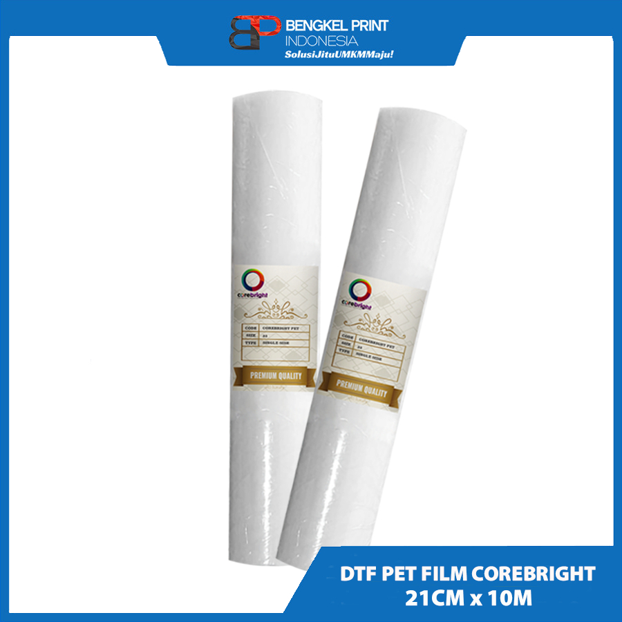 PET FILM DTF A4 COREBRIGHT A4 21cm x 10m | Sablon DTF | Tinta Vator DTF