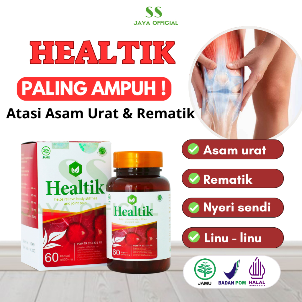 HEALTIK [ PALING AMPUH ] OBAT ASAM URAT REMATIK NYERI SENDI | Obat Asam Urat - Rematik - Nyeri Sendi