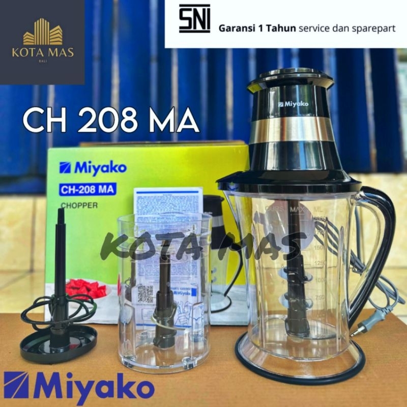Chopper Blender Penggiling Daging Miyako CH 208 MA Choper Coper CH208MA Kapasitas Besar 2 Liter