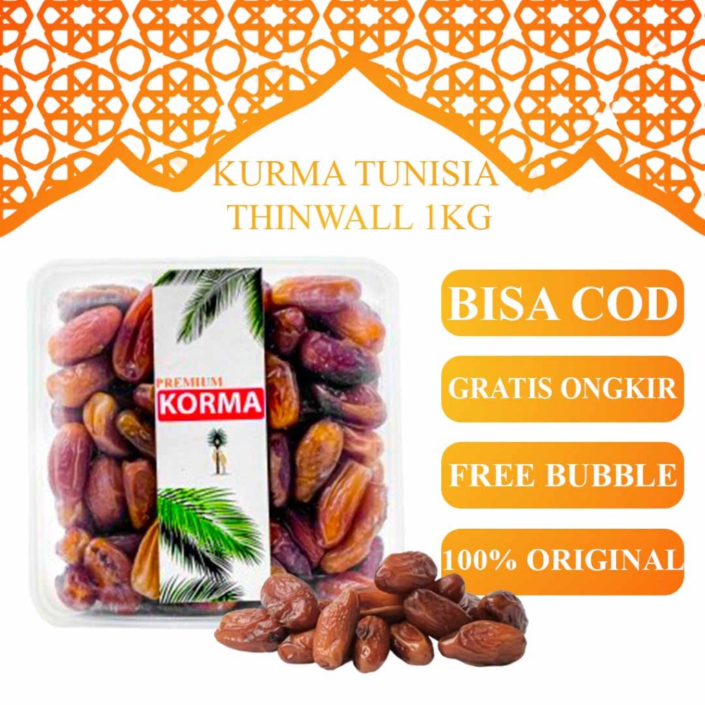 

Kurma Tunisia Premium Thinwall 1Kg