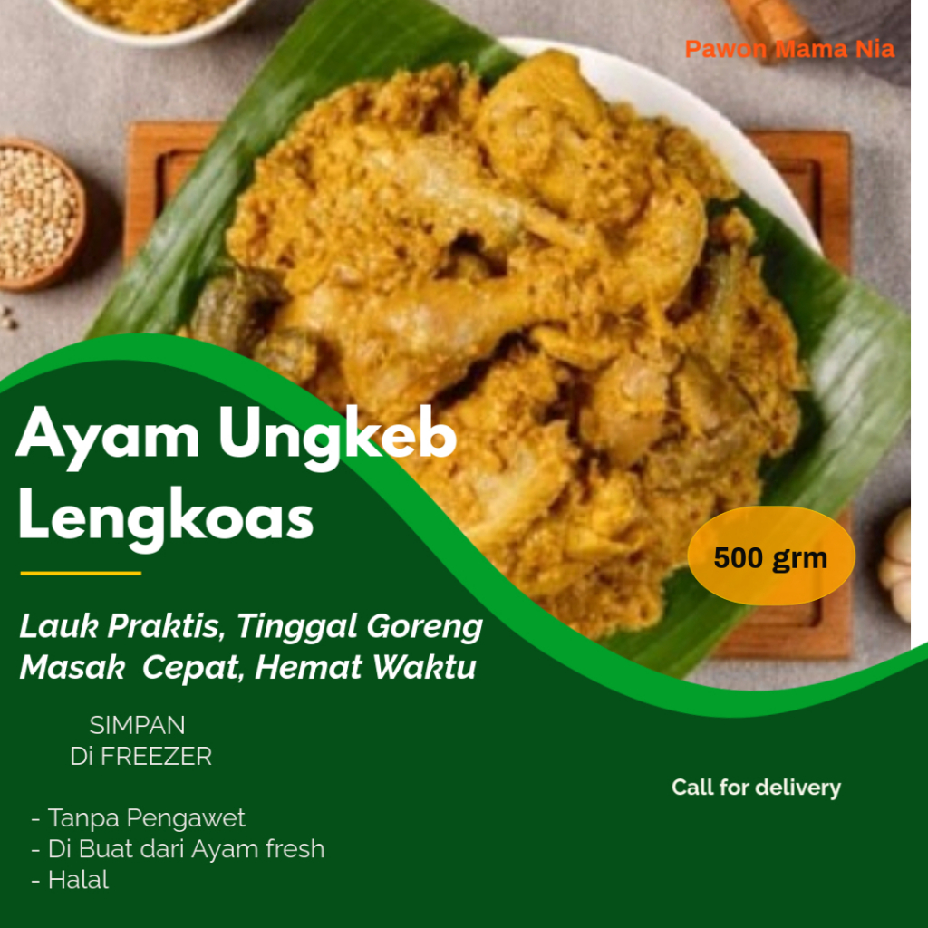 

INSTAN Ayam Ungkeb Marinasi Bumbu Lengkoas - Marinasi SPESIAL LENGKOAS 500gr Rasa Spesial - bekasi