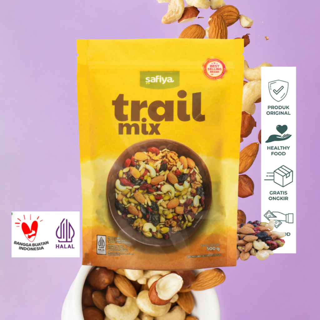 

Dried Fruit Snack Mix Roasted Premium Diet Sehat - Safiya Trail Mix Original