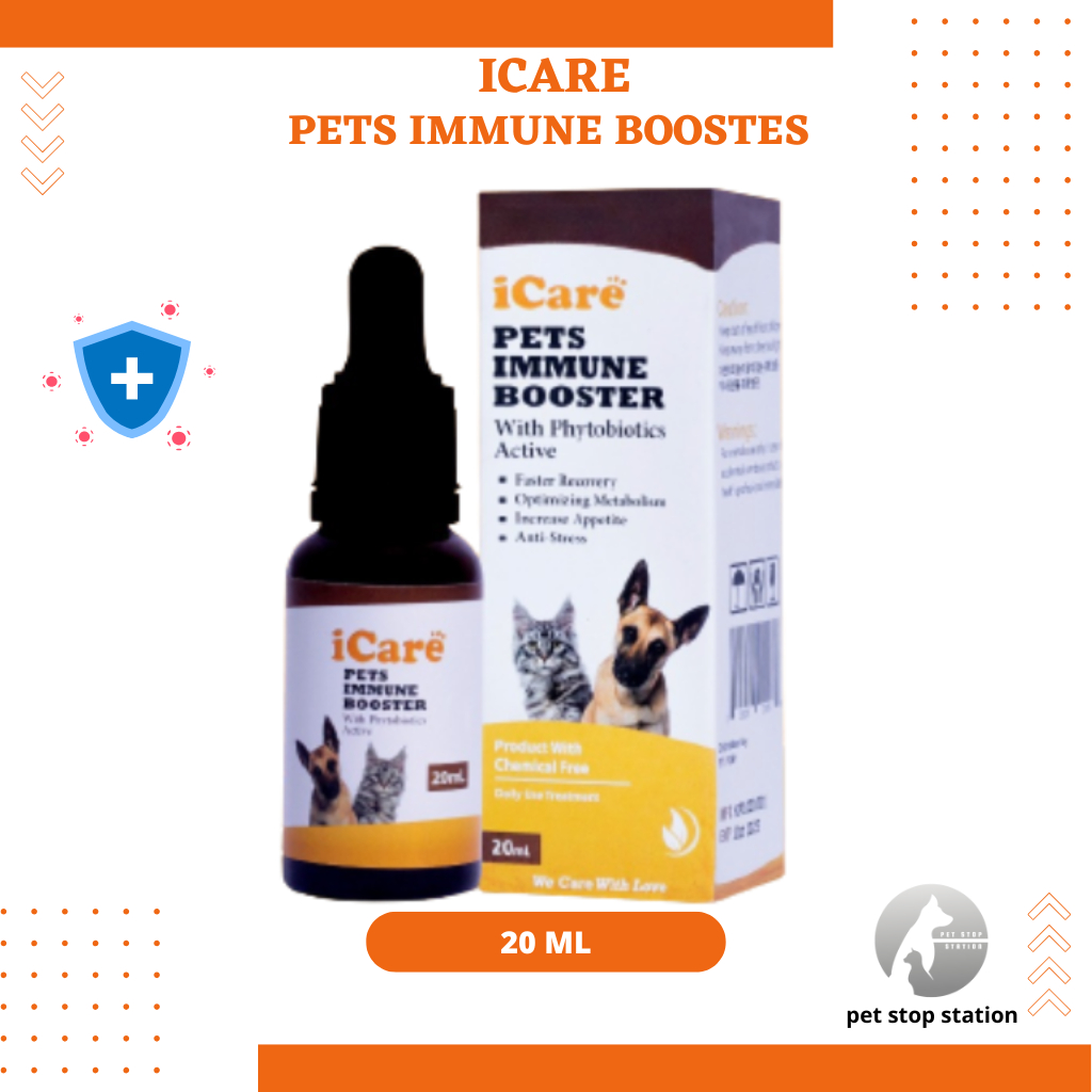 ICare Immune booster 20 ml - Obat vitamin immune imunitas booster untuk kucing anjing