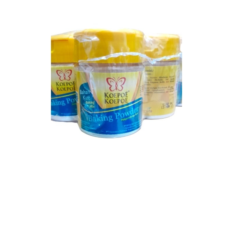 

hemat 6 pcs baking powder 45 gram dan soda kue 81 gram