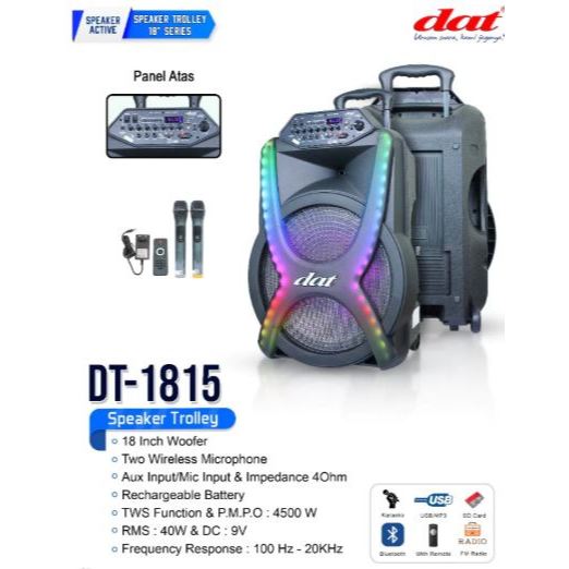DAT SPEAKER DT 1815 ECO+ 18 INCH / SPEAKER DAT DT 1815 ECO+ 18 INCH Speaker