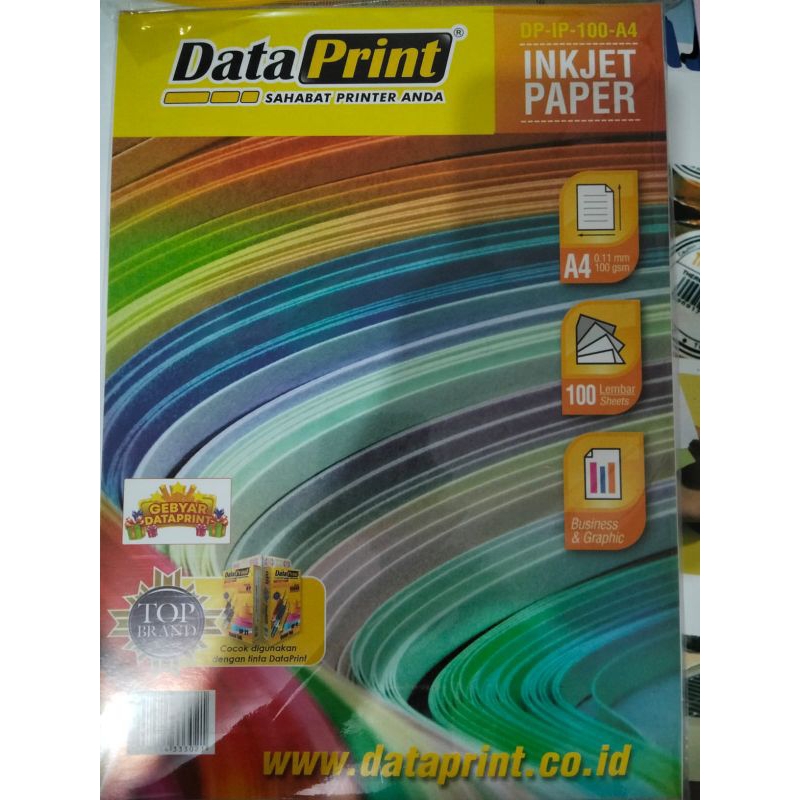 

Kertas Foto Data Print Inkjet Paper 100GSM A4