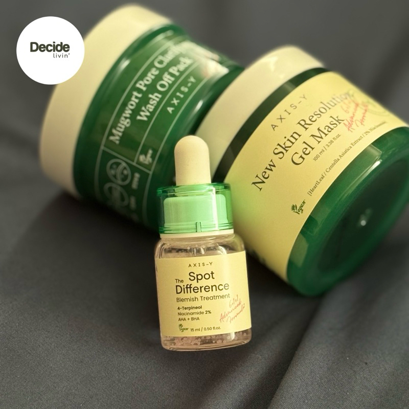 Preloved Axis-Y skincare | Gel Mask Mugwort Serum Spot The Difference Axis y