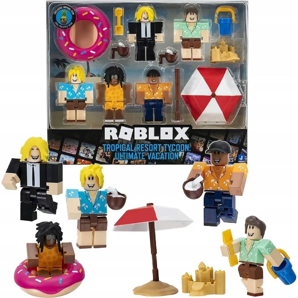 Action Figure Roblox Tropical Resort Tycoon Ultimate Vacation Pineapple Head