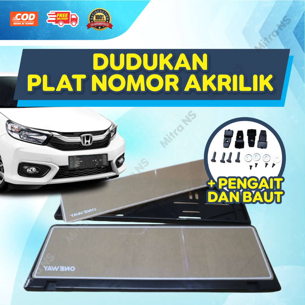 DUDUKAN PLAT NOMOR MOBIL AKRILIK - COVER PLAT NOMOR MOBIL AKRILIK - TEMPAT PLAT NOMOR MOBIL AKRILIK