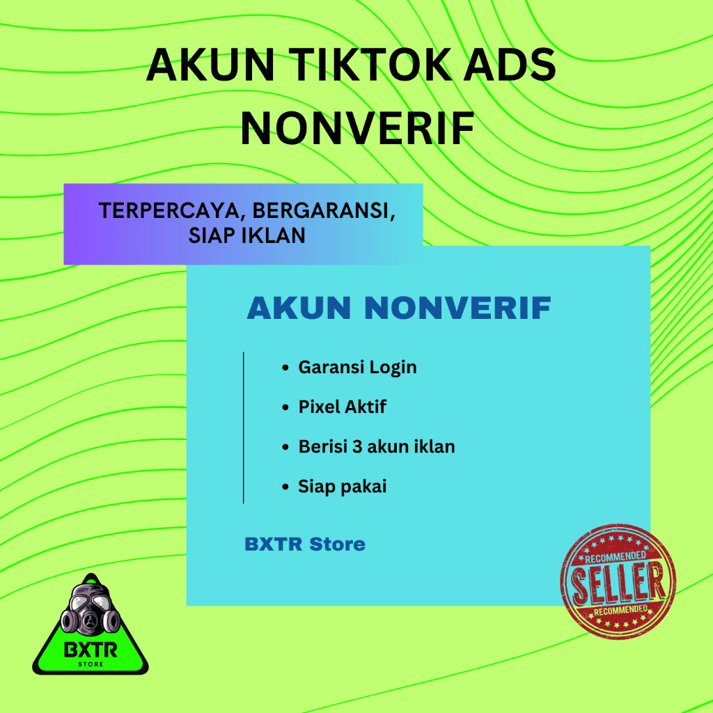 Akun Tiktok Ads Nonverif + 3 Akun Iklan