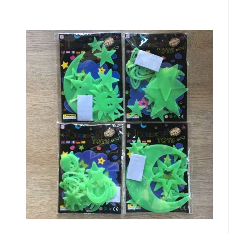 

J (J6) STIKER KARAKTER / GLOW IN THE DARK STICKER/STIKER NYALA