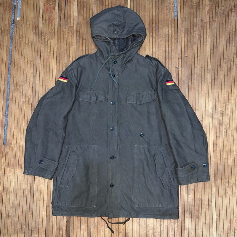 VINTAGE 1982 M65 FIELD GERMANY MILITARY SCHWARZ SULZBACH COAT PARKA ARMY JACKET COMPLETE INNER alpha