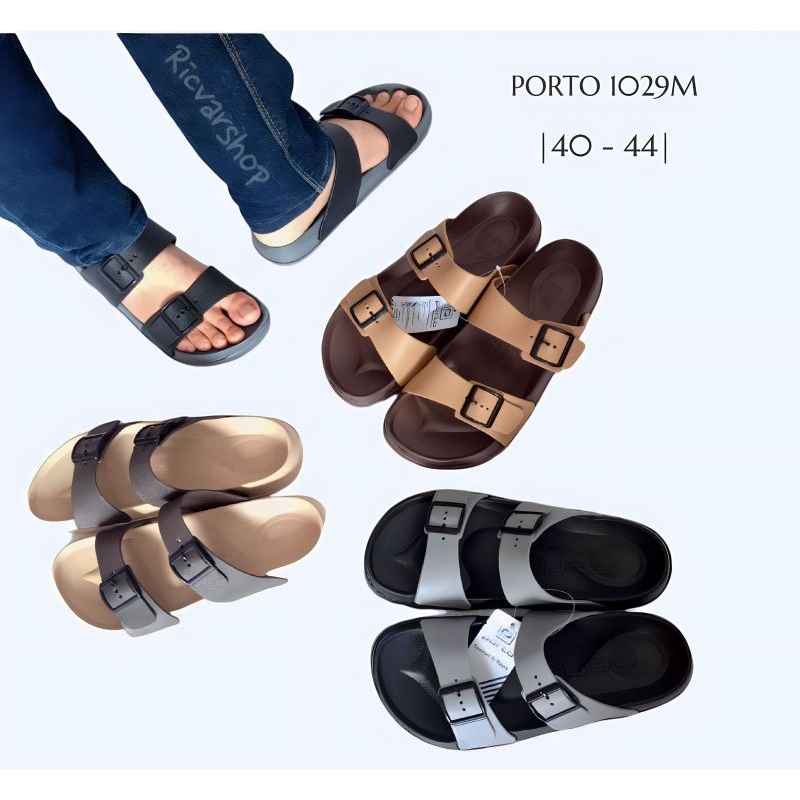 Sandal Slop Porto 1029M/Sandal Slop Pria/Sandal Slop Wanita/Sandal Karet Pria/Sandal Karet Wanita/Sa