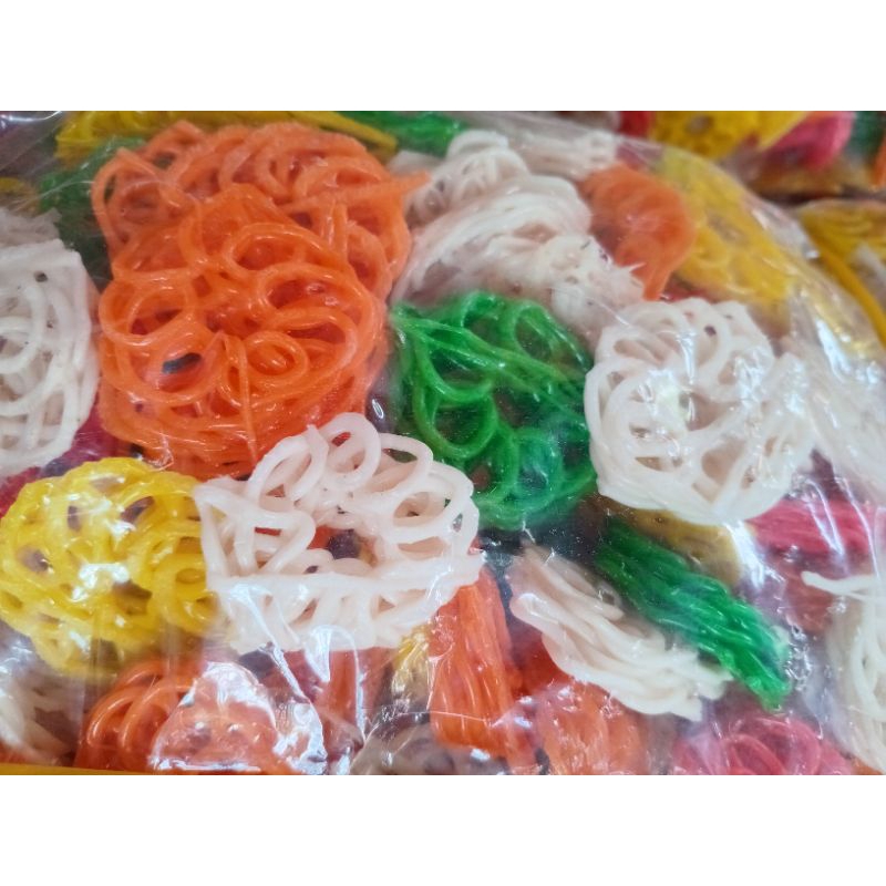 

kerupuk bulat seblak warna warni