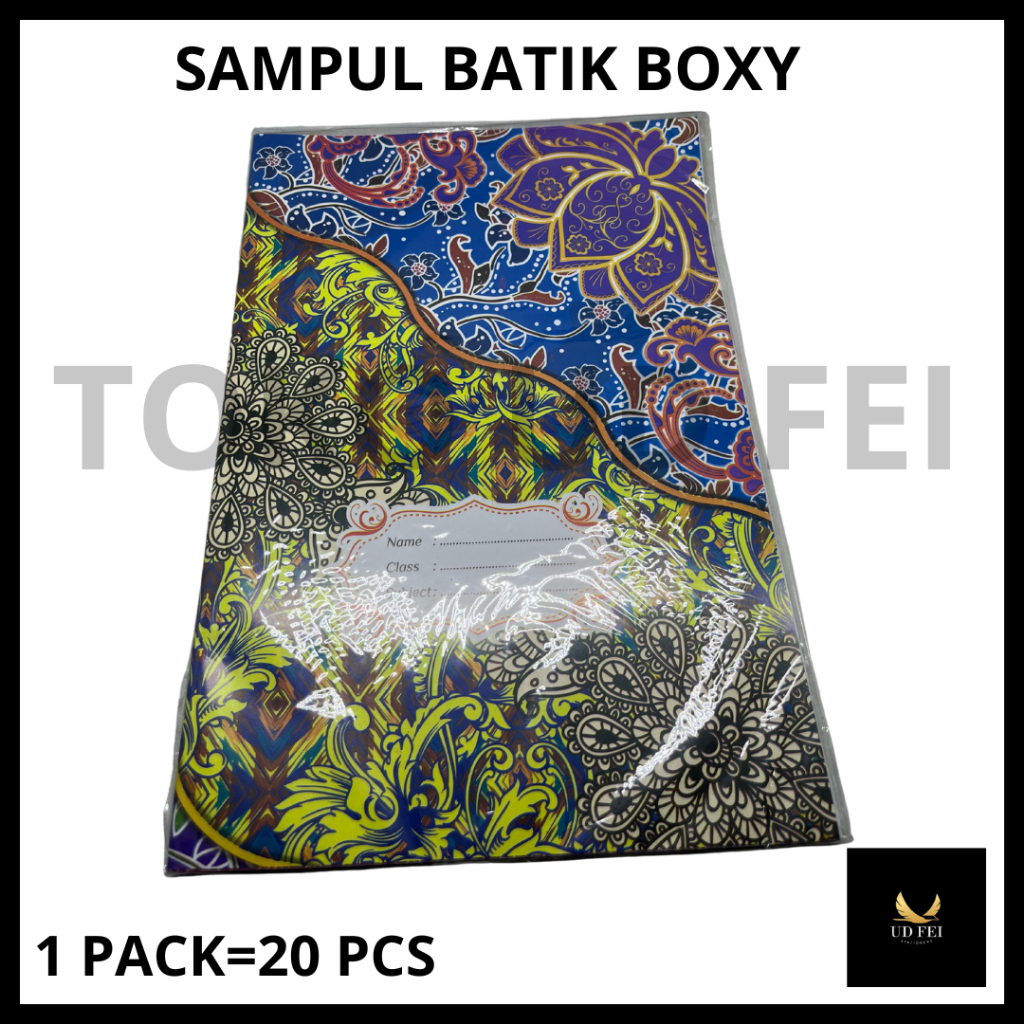 

(1 PACK=2O LEMBAR) SAMPUL BUKU BOXY/ SAMPUL BATIK BOXY/ SAMPUL BOXY/ SAMPUL BUKU TULIS BOXY