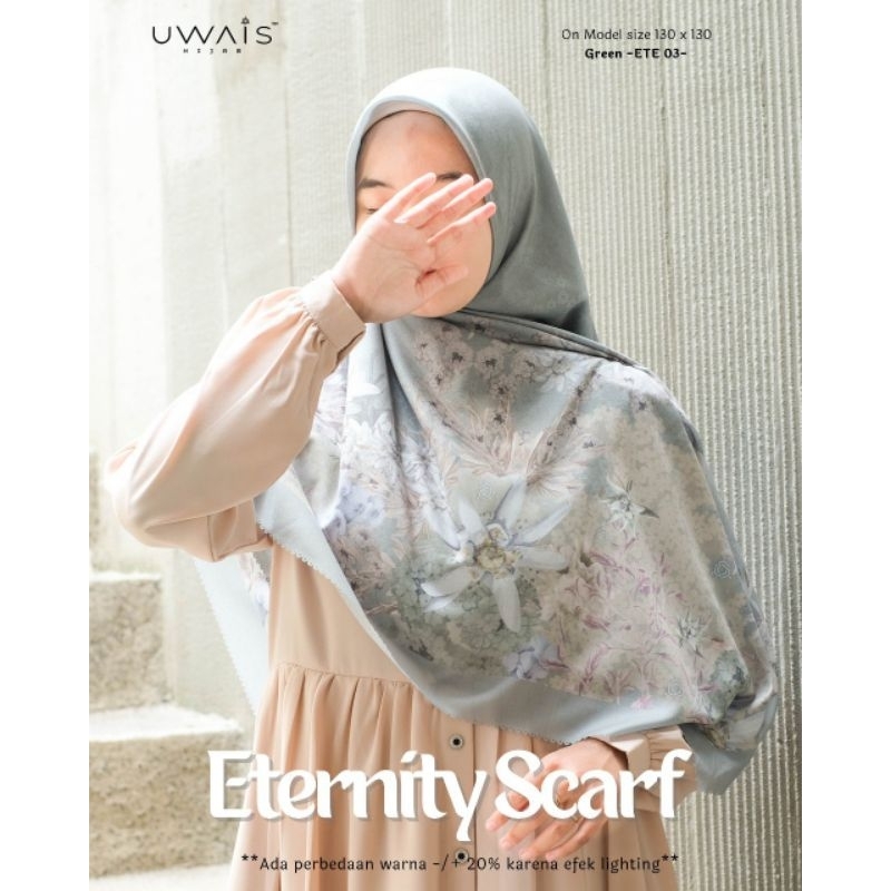 Eternity Scarf by Uwais Hijab Jilbab Ultrafine Voal Motif Jumbo Syar'i