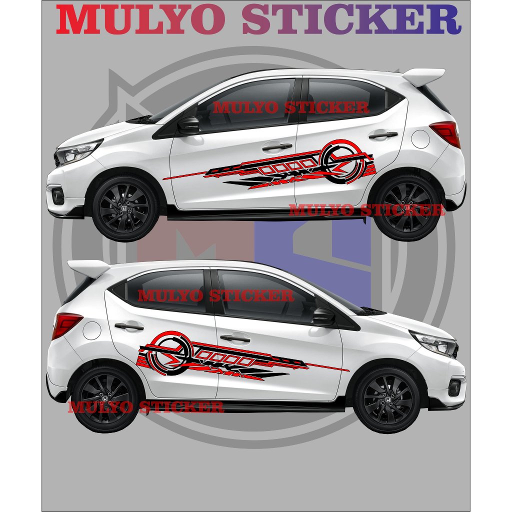 terbaru STIKER MOBIL AGYA AYLA BRIO JAZZ NEW CUTTING STICKER. stiker Lis bodi Agya Aya Brio jazz new