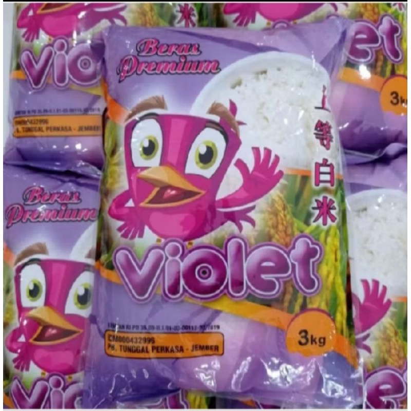 

Beras Violet 3 Kg - Beras Premium 3Kg - Beras Murah - Beras Enak