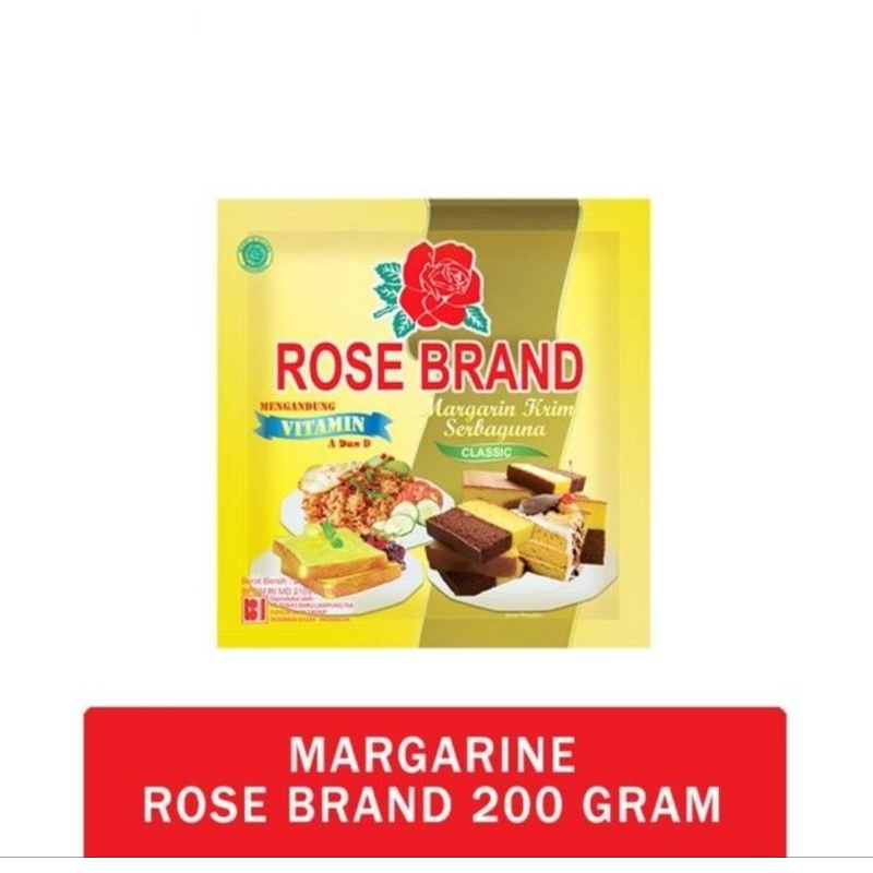 

Margarine Rosebrand 200gr Margarin Krim Serbaguna