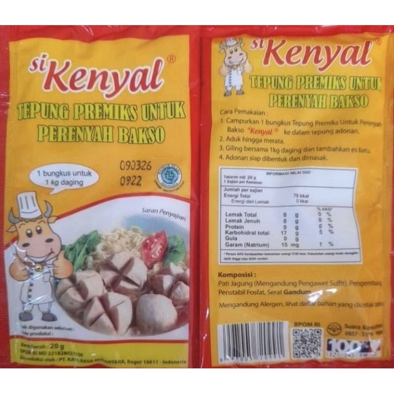 

SIKENYAL TEPUNG PREMIX 20gr