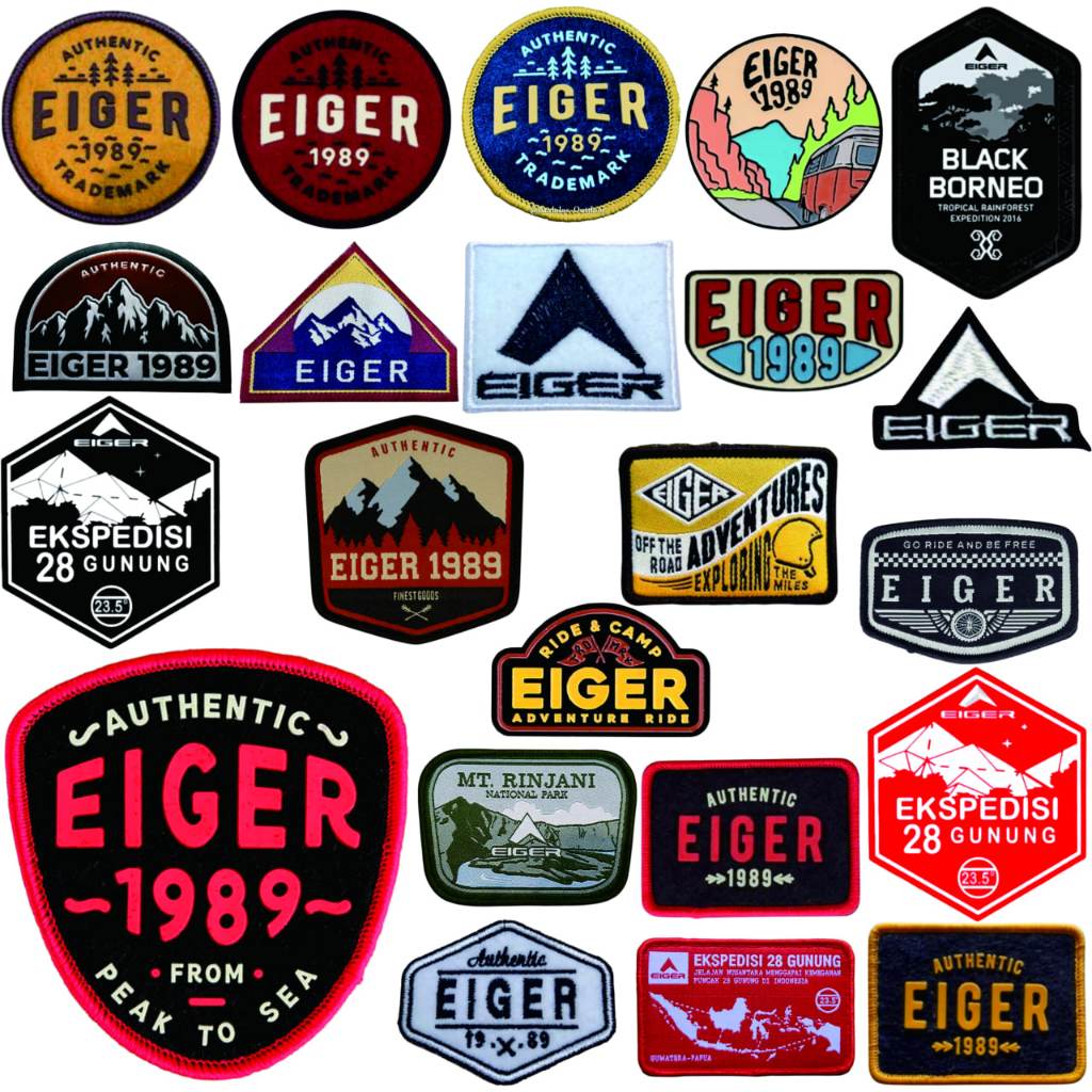 EIGER PATCH BORDIR LOGO EMBLEM EMBROIDERY RBC