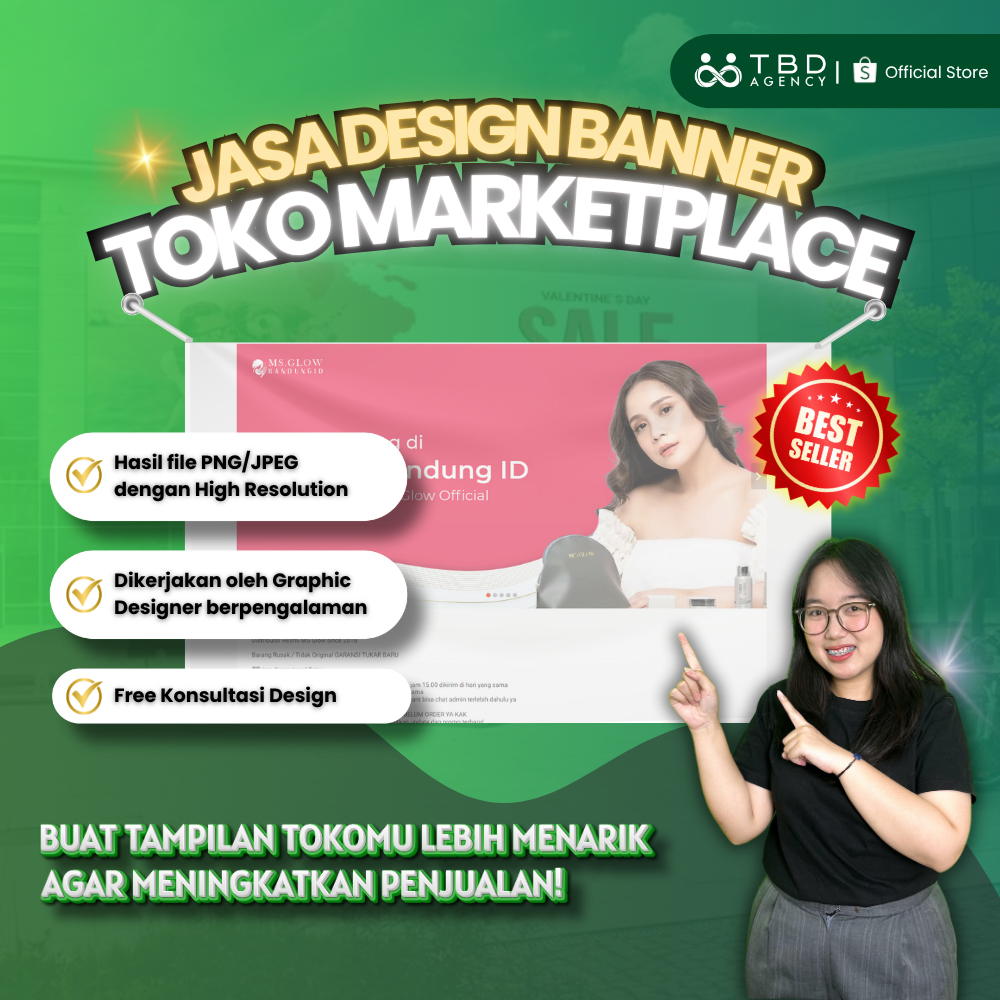 Jasa Desain Design Banner Toko Marketplace - TBD Agency