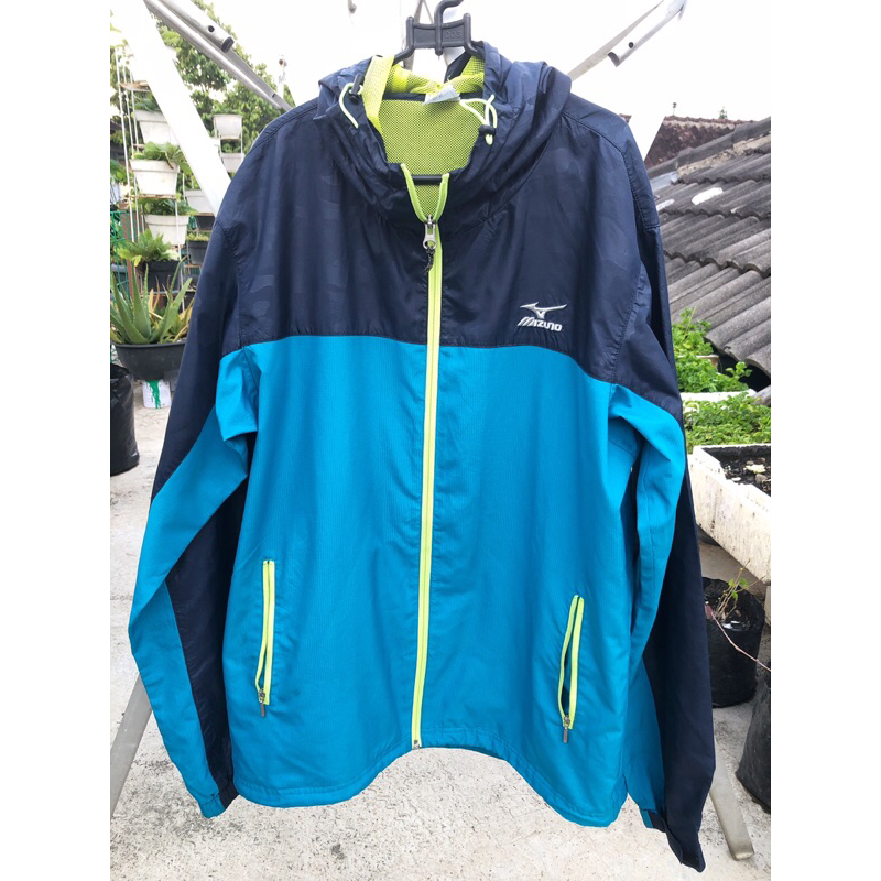 Jaket Running Mizuno thrift trifting Jaket Lari Mizuno jaket outdoor perloved jaket outdoor bekas ja