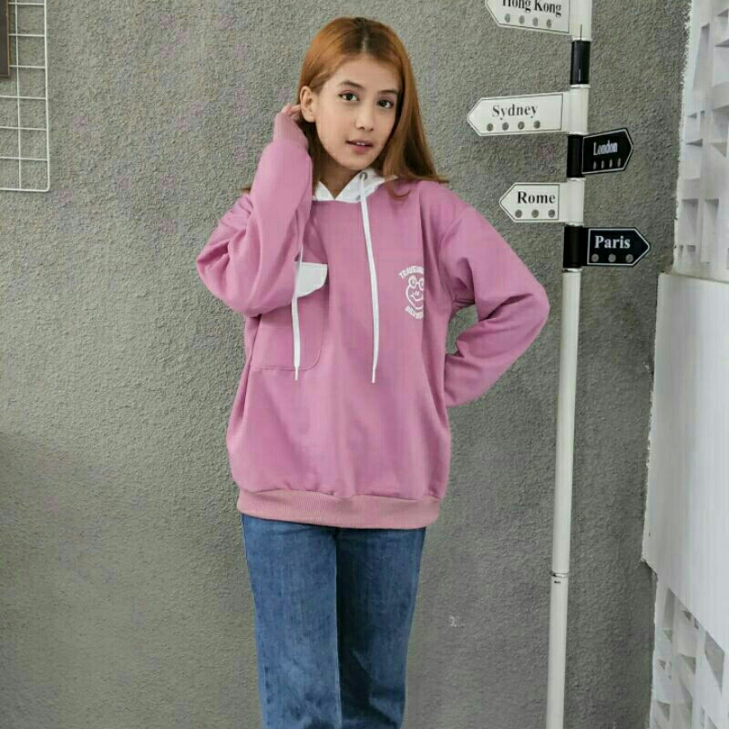 Sweater Hoodie Wanita Frog