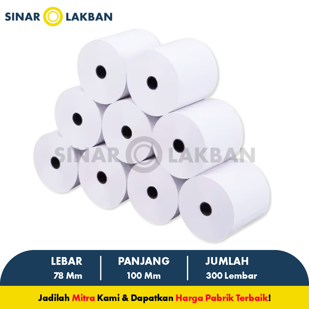 

LABEL THERMAL 78 x 100 mm Isi 300 Pcs SNS SINAR LAKBAN