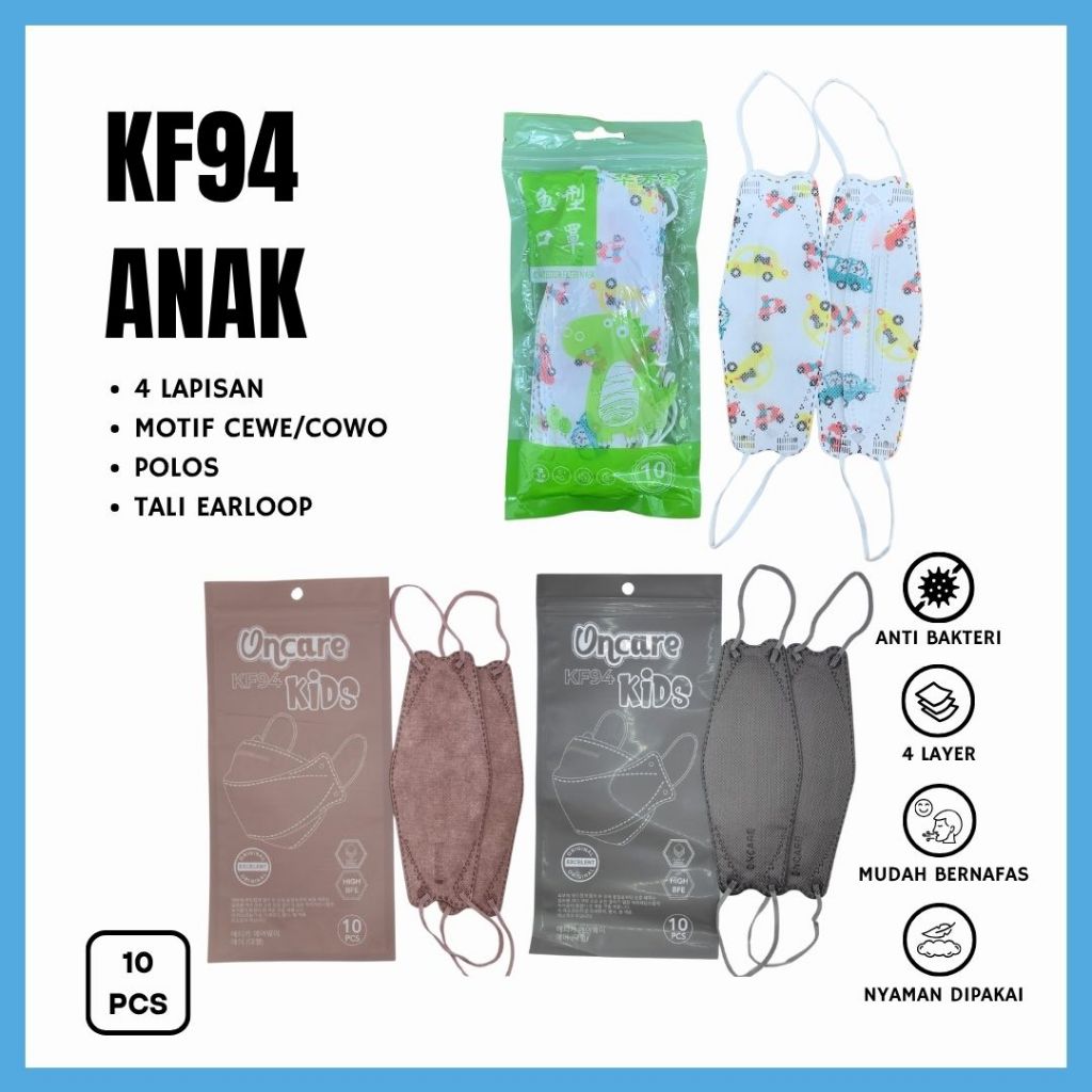 Masker KF94 Anak | Masker Anak laki laki | Masker KF94 Oncare