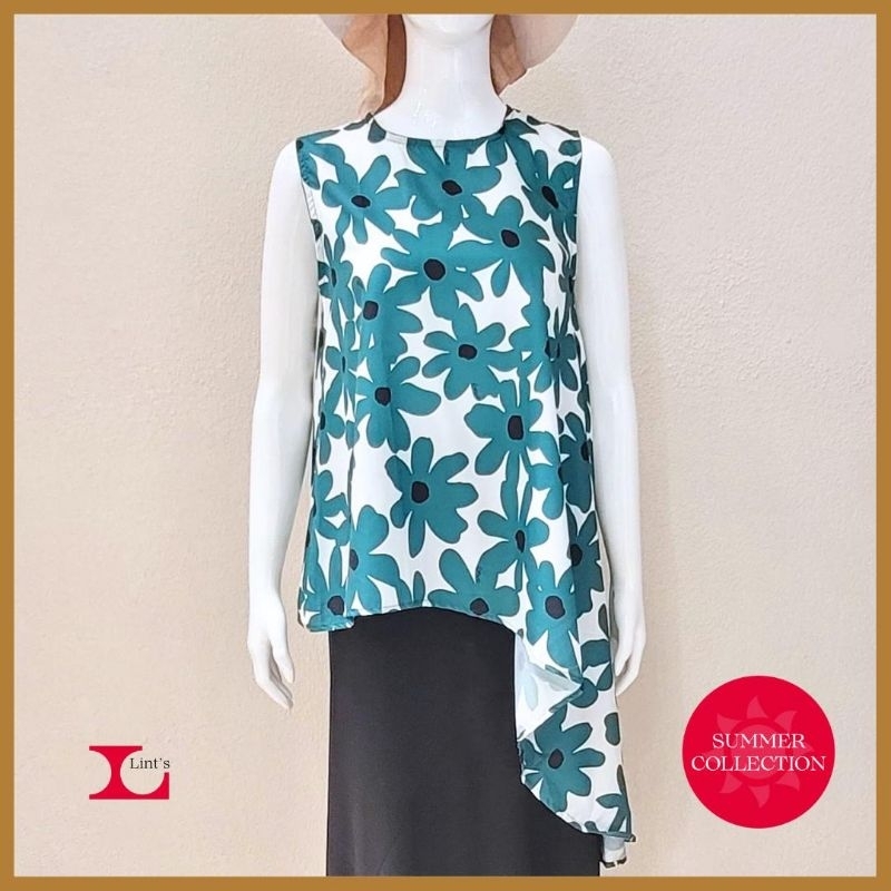 Atasan Wanita/Perempuan Yukensi Corak Bunga