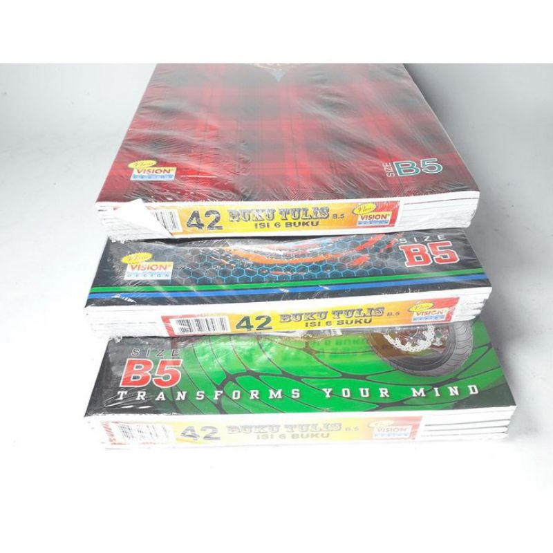

buku kampus vision b5 per pack ( 6 pcs)