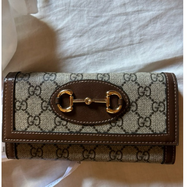 Preloved Authentic Gucci wallet horsebit On chain / Dompet Gucci horsebit