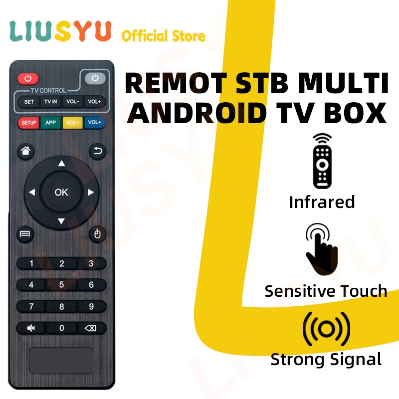 Remote Set Top Box DVB-T2 Universal untuk Matrix C98, C96, MXQ, dan TV Box Lainnya, Model BIT MTX 05