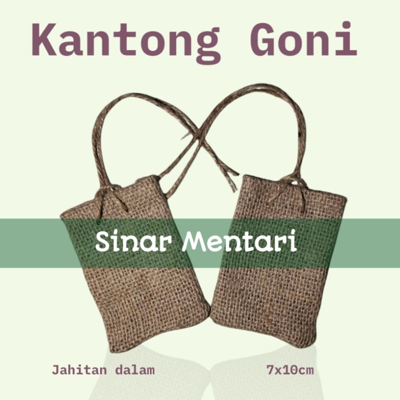 KANTONG PARFUM KOPI/kantong goni UK.7 X 10 CM JAHITAN DALAM