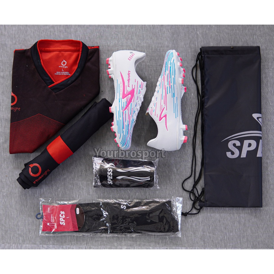 SEPATU BOLA MURAH FREE JERSEY KAOS KAKI TAS GYMSACK & DEKER, SEPATU SEPAK BOLA, sepatu bola specs