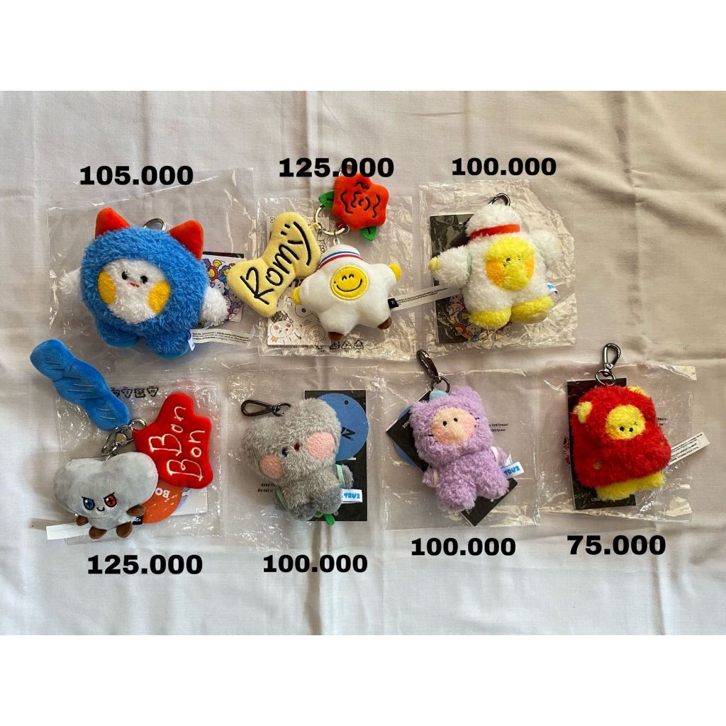 BC MININI TRUZ IMPRESSIVE KEYRING CHILLI BONBON ROMY WOOOY MININI MINI PLUSH KEYRING BC MININI MASSA