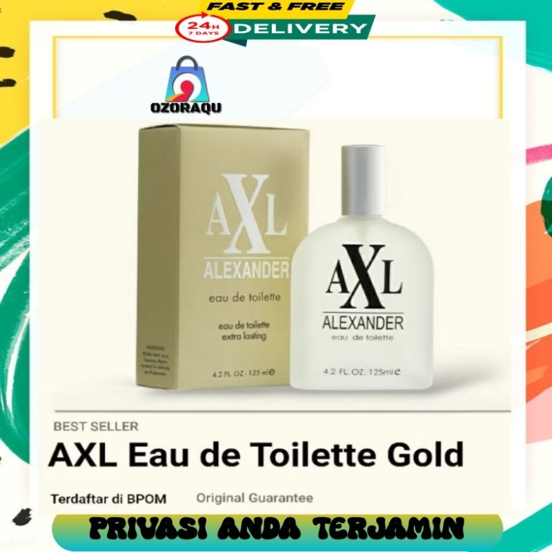 Parfum AXL Alexander Eau De Toilette 125 ml - Gold