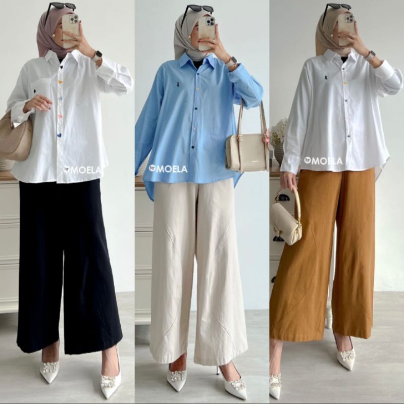 Moela Berlabel Saima Lovy Set Setelan Oneset Jumbo Allsize Busui Premium Catton Original