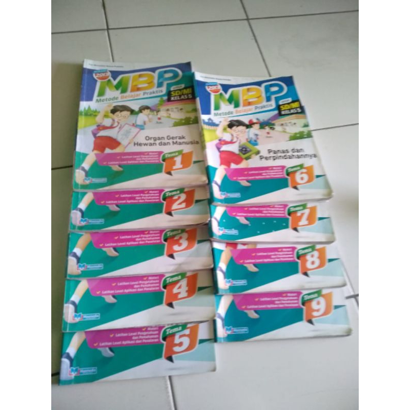buku bekas MBP tema 1-9 kelas 5 SD