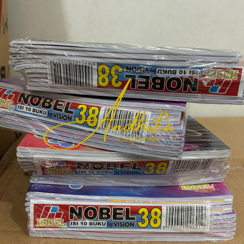 

Buku Tulis Vision NOBEL 38 Lembar 1 Pack Isi 10 Buku / Buku Tulis Sekolah Nobel by VISION