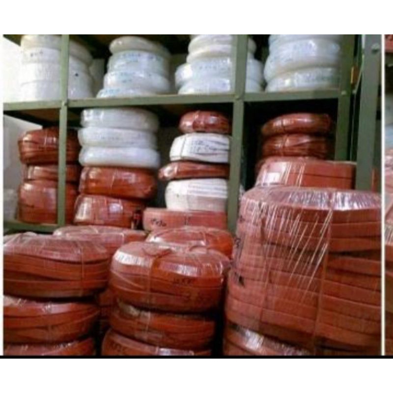 sponge silicon merah kotak 5mm x 40mm x 1m