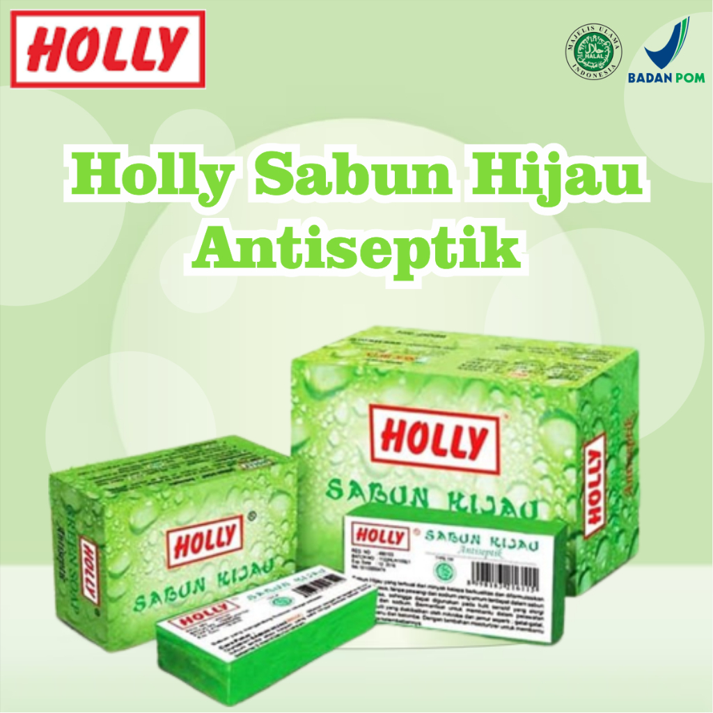 Holly Sabun Hijau Box - Antiseptik Anti Bakteri & Jamur / Holly Sabun Hijau Antiseptik