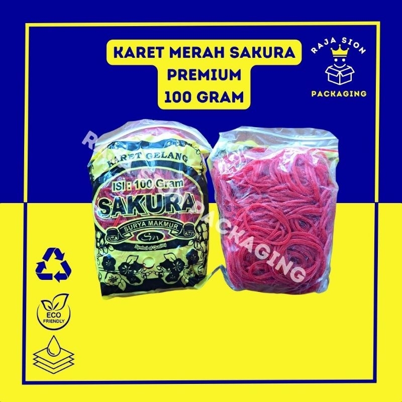 

Karet Gelang Merah SAKURA 100gr