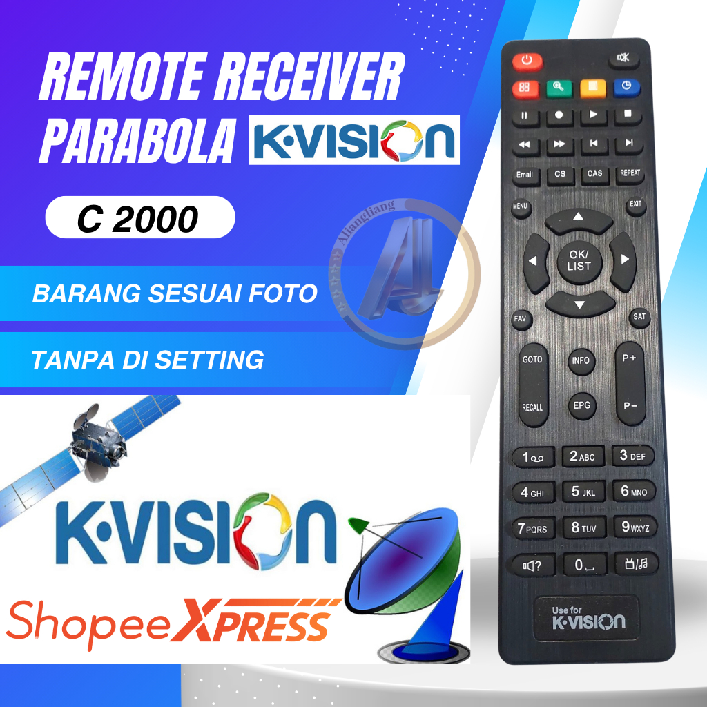 Remot remote KVISION C2000/TOPAS/BROMO PARABOLA/Receiver