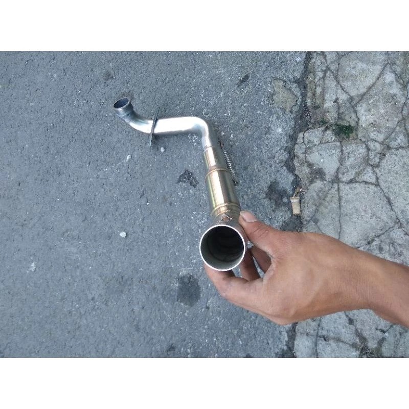 Leher Knalpot Motor Beat Samping Inlet 38 Mm Knalpot Racing