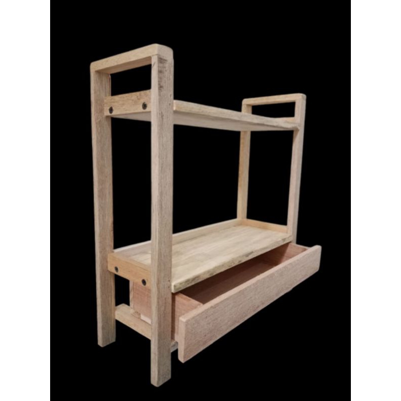 Rak kayu susun Laci / Rak kayu  Kosmetik / Rak kayu bumbu / Rak kayu dapur/ Rak kayu Serbaguna / Rak