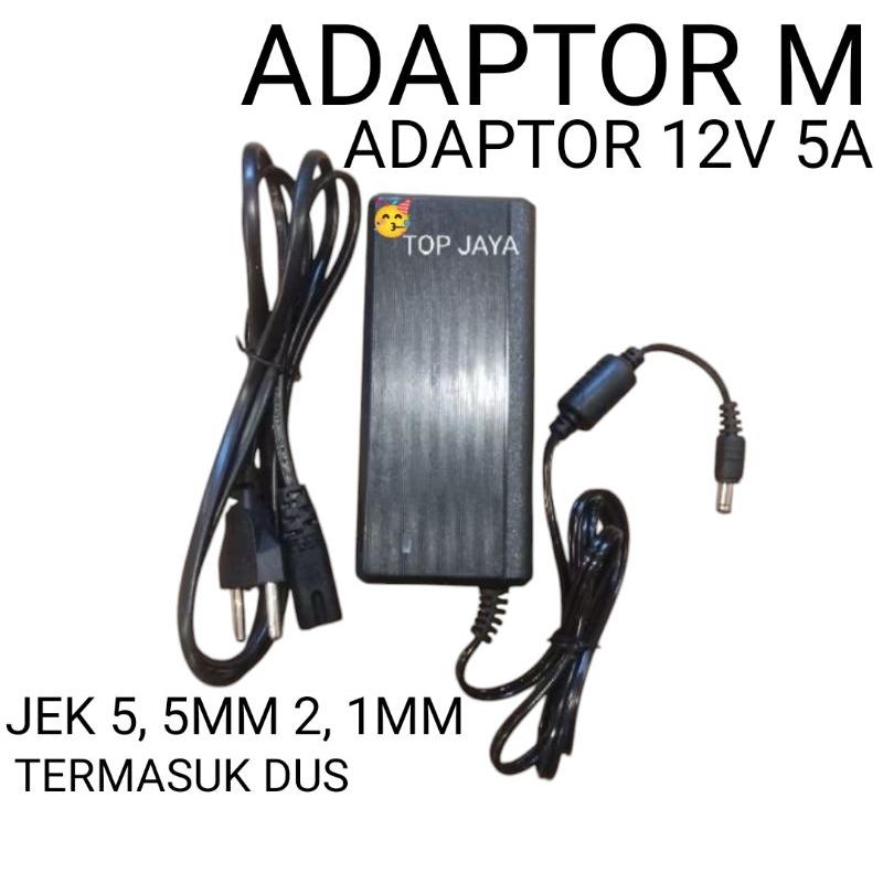 Adaptor 5a 12v Murni Switching Adaptor CCTV 12V 5A Adaptor CCTV 12V 5A