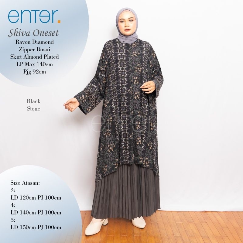 New setelan rok jumbo wanita kekinian ld fit 150 shiva set ORI enter